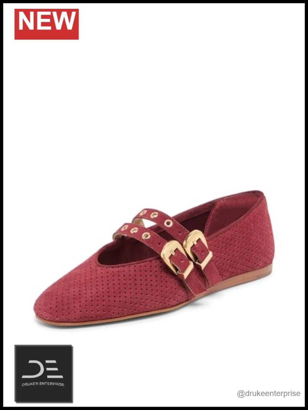 Dolce Vita Baylee Grommet Ballet Flats Double Strap Mary Jane